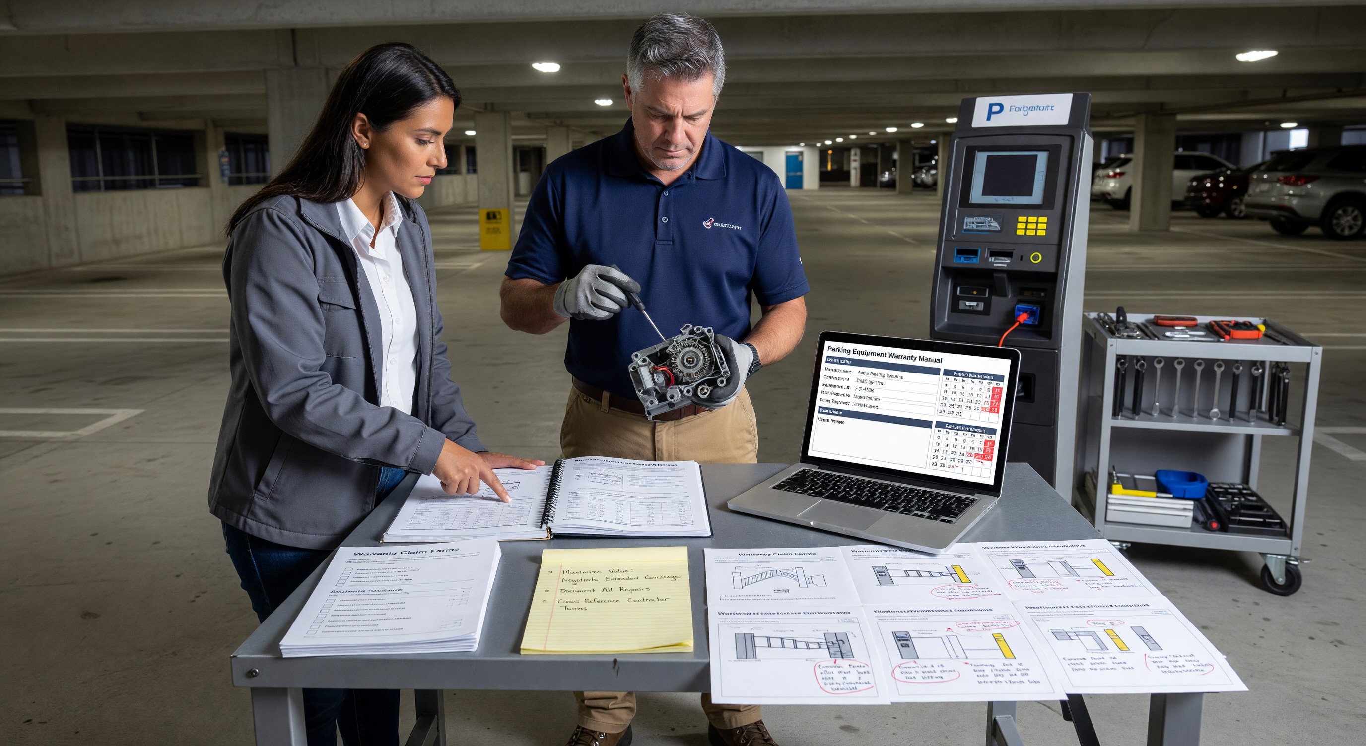 Parking Equipment Warranty Management for Facility Managers
